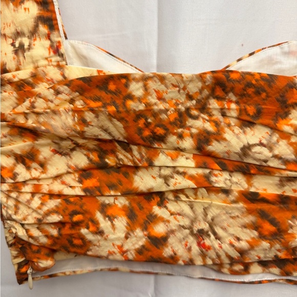 💎 Zara Drape Crop Top Orange - Picture 5 of 11